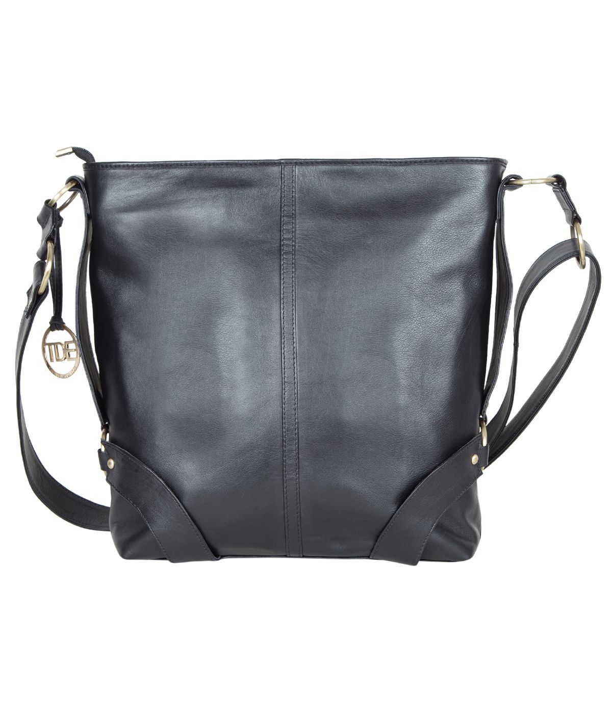 Milan – Black and White Cowhide Rectangular Tote Bag - Cowhide Makeup Bags